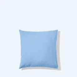 200 LINTEX Taie d'oreiller en lin lavé - Bleu Tyrrhénien