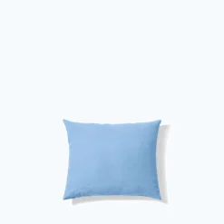 200 LINTEX Taie d'oreiller en lin lavé - Bleu Tyrrhénien