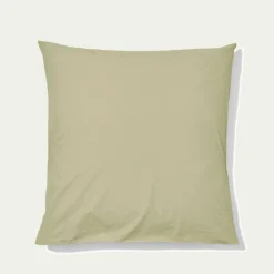 1700 COTEX Taie d'oreiller en percale de coton - Vert Sauge