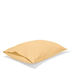 1700 COTEX Taie d'oreiller en percale de coton - Jaune Orge