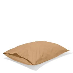 1700 COTEX Taie d'oreiller en percale de coton - Brun Sarrasin