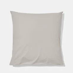 1700 COTEX Taie d'oreiller en percale de coton - Gris Pavot