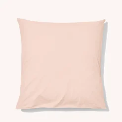 1700 COTEX Taie d'oreiller en percale de coton - Rose des Sables