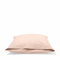 1700 COTEX Taie d'oreiller en percale de coton - Rose des Sables