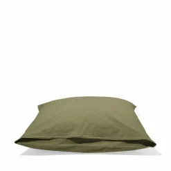 1700 COTEX Taie d'oreiller en percale de coton - Vert Camouflage