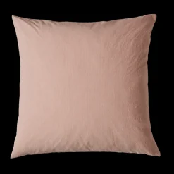 1700 COTEX Taie d'oreiller en percale de coton - Rayures Rouge Ocre