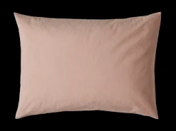 1700 COTEX Taie d'oreiller en percale de coton - Rayures Rouge Ocre