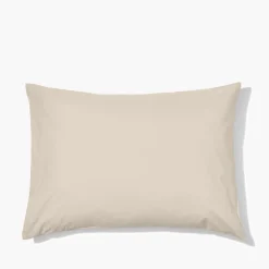 1700 COTEX Taie d'oreiller en percale de coton - Beige Dune