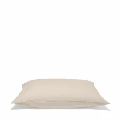 1700 COTEX Taie d'oreiller en percale de coton - Beige Dune