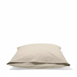 1700 COTEX Taie d'oreiller en percale de coton - Beige Dune