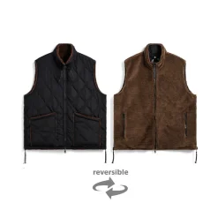 TAION - Veste Military Reversible - Noir/Mocha
