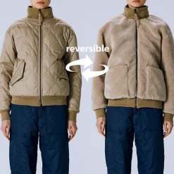 Women Taion - Veste Military Reversible Down - Beige