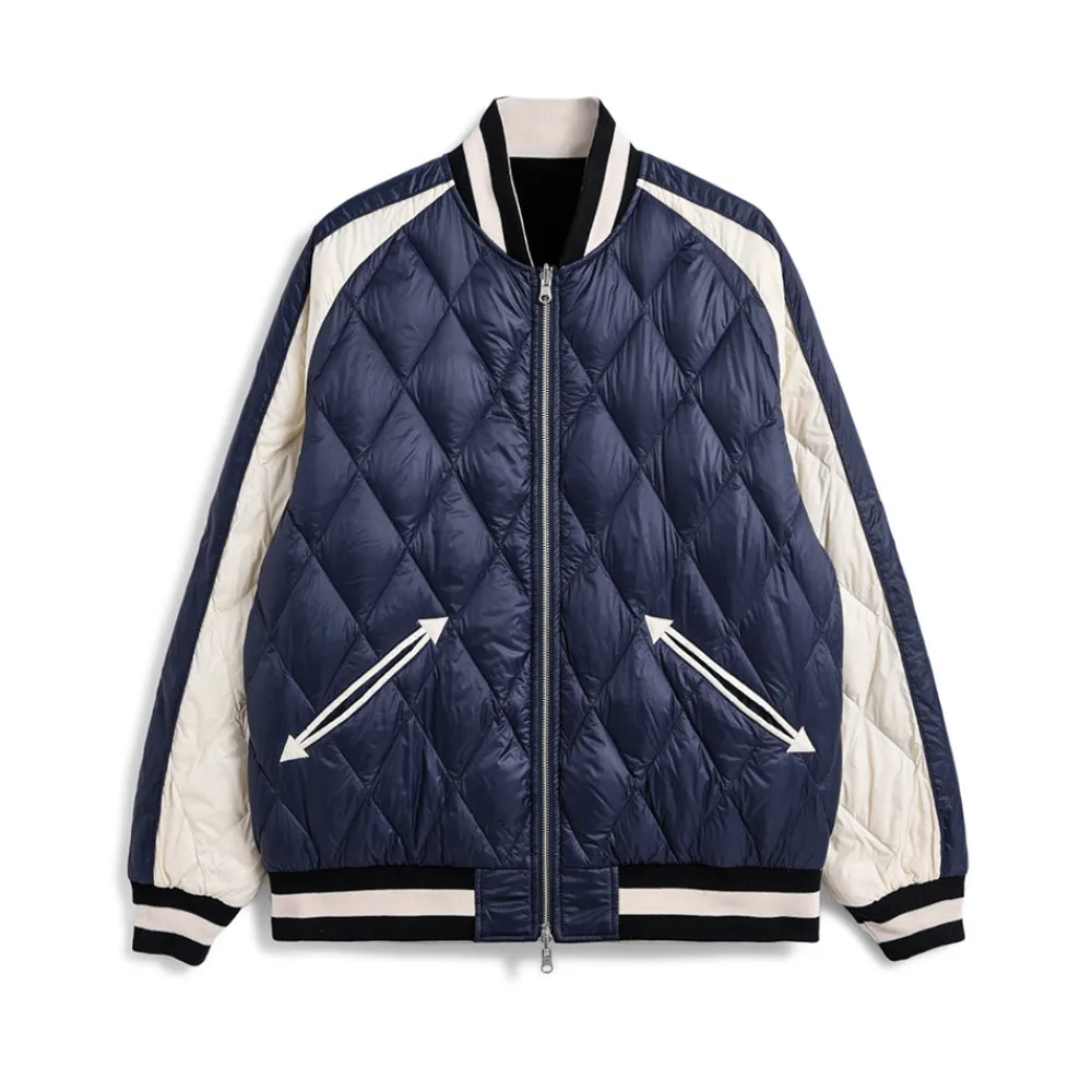 TAION - Veste Reversible Skajan - Bleu/Noir