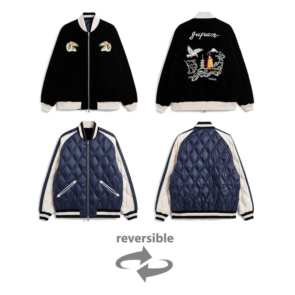 TAION - Veste Reversible Skajan - Bleu/Noir