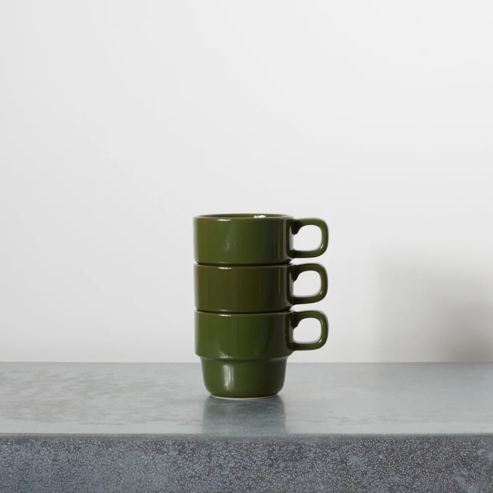 2031 MARUMITSU POTERIE Tasse Causette - Vert