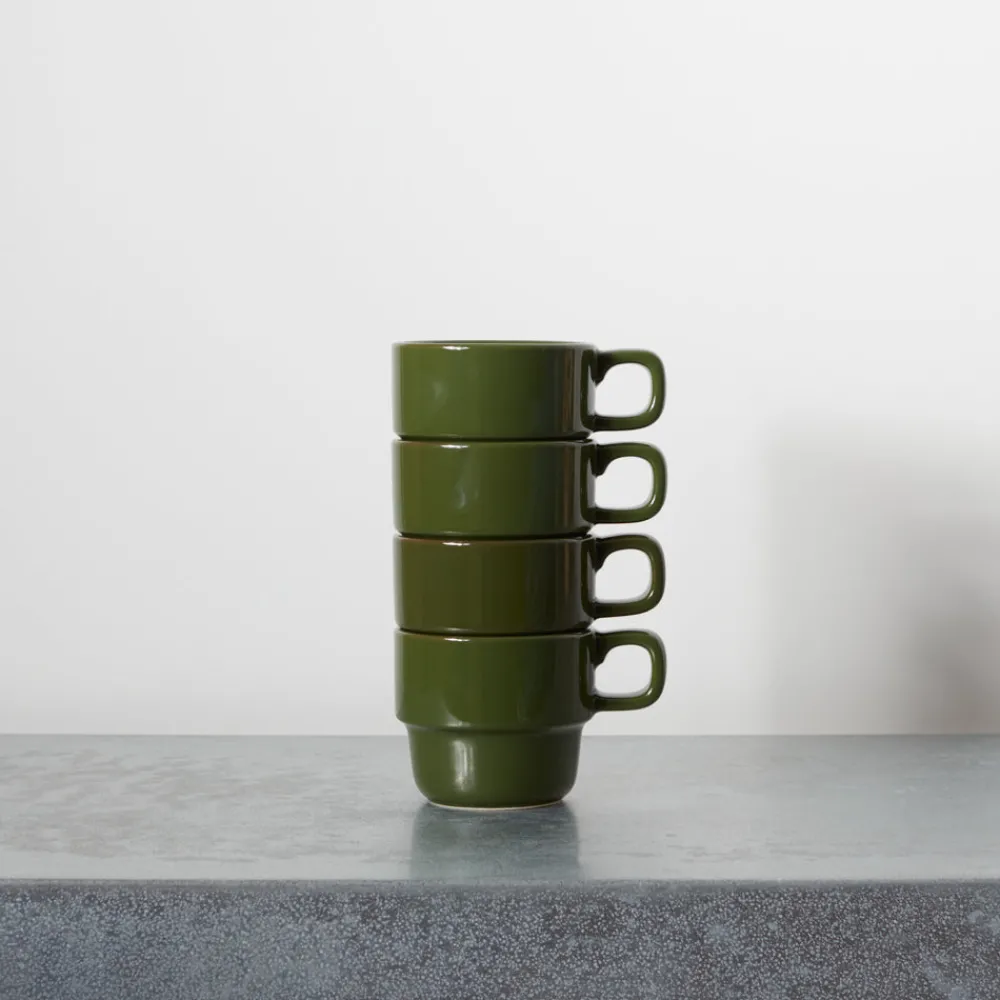 2031 MARUMITSU POTERIE Tasse Causette - Vert