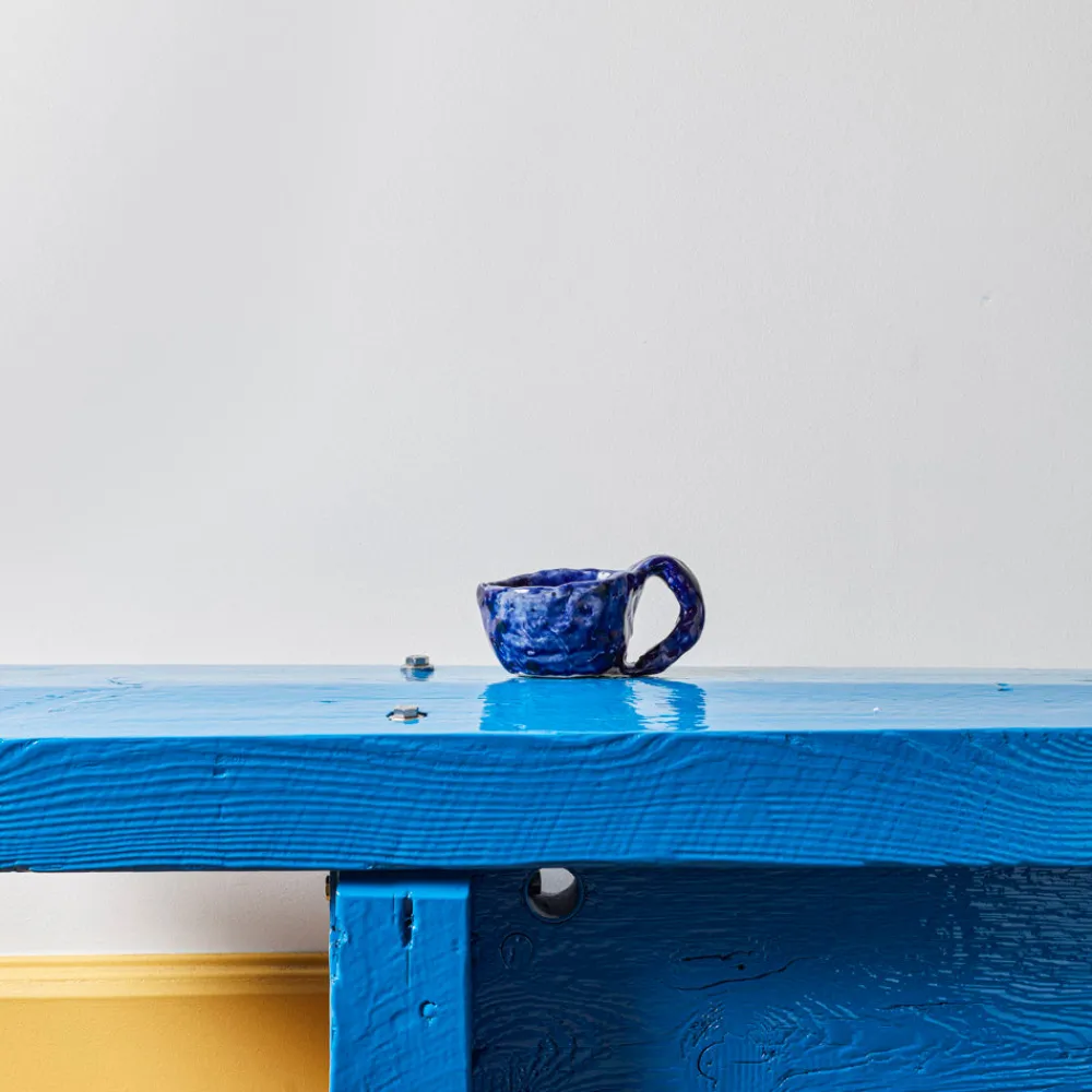 1395 EMILIE HOLM ATELIER Tasse en céramique émaillée - Nuit