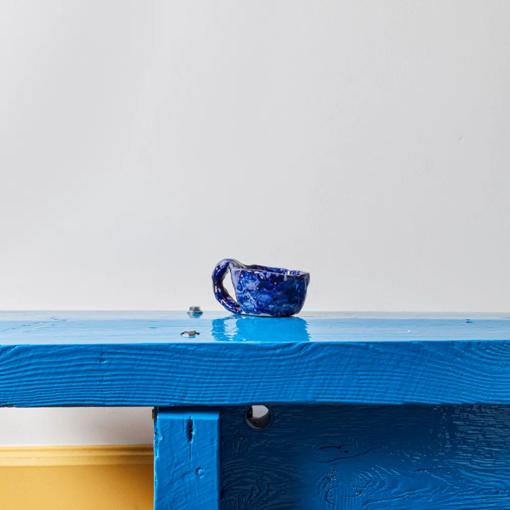 1395 EMILIE HOLM ATELIER Tasse en céramique émaillée - Nuit