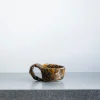 1393 EMILIE HOLM ATELIER Tasse en céramique mouchetée - Jaune & Noir