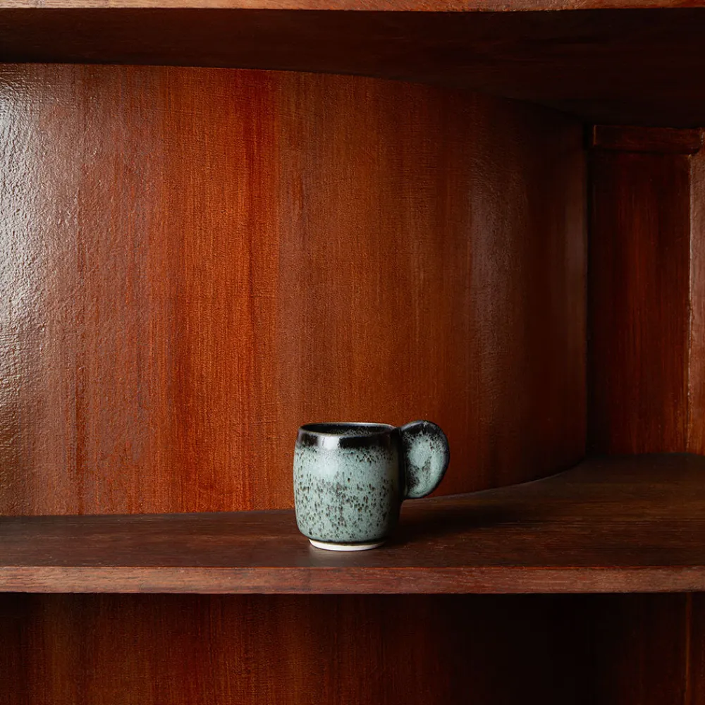 925 JARS CERAMISTES Tasse en grès émaillé Dashi - Charbon - 12cl