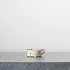 2076 HELLO POTRY Tasse en grès Moucheté - Roux