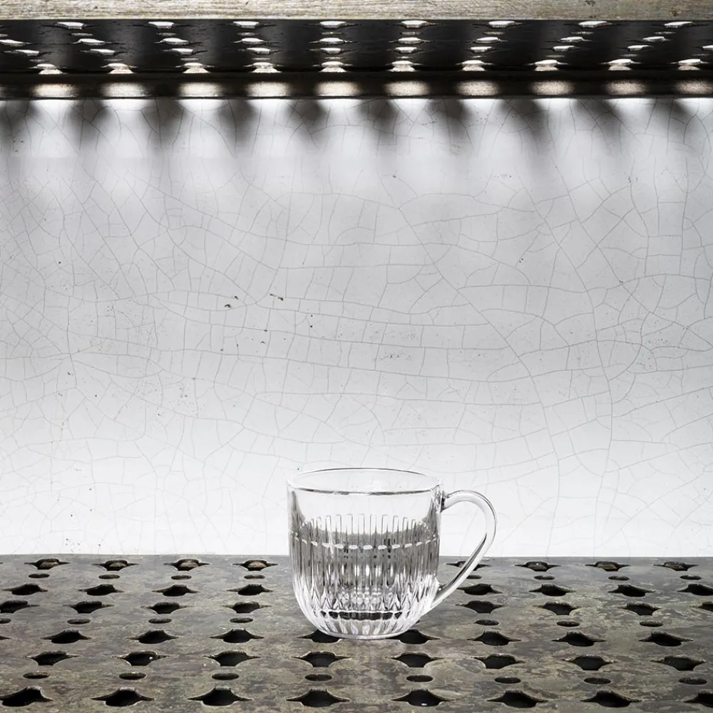 115 LA ROCHERE Tasse Ouessant en verre pressé
