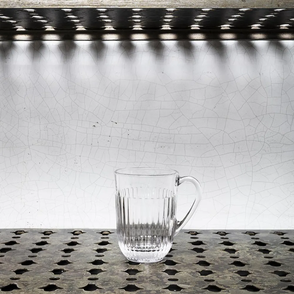 115 LA ROCHERE Tasse Ouessant en verre pressé