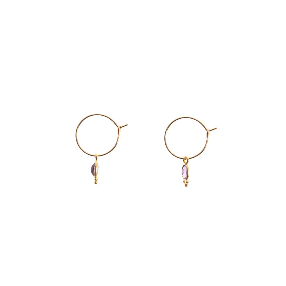 Women Tassia Canellis - Créoles Madras - Amethyste