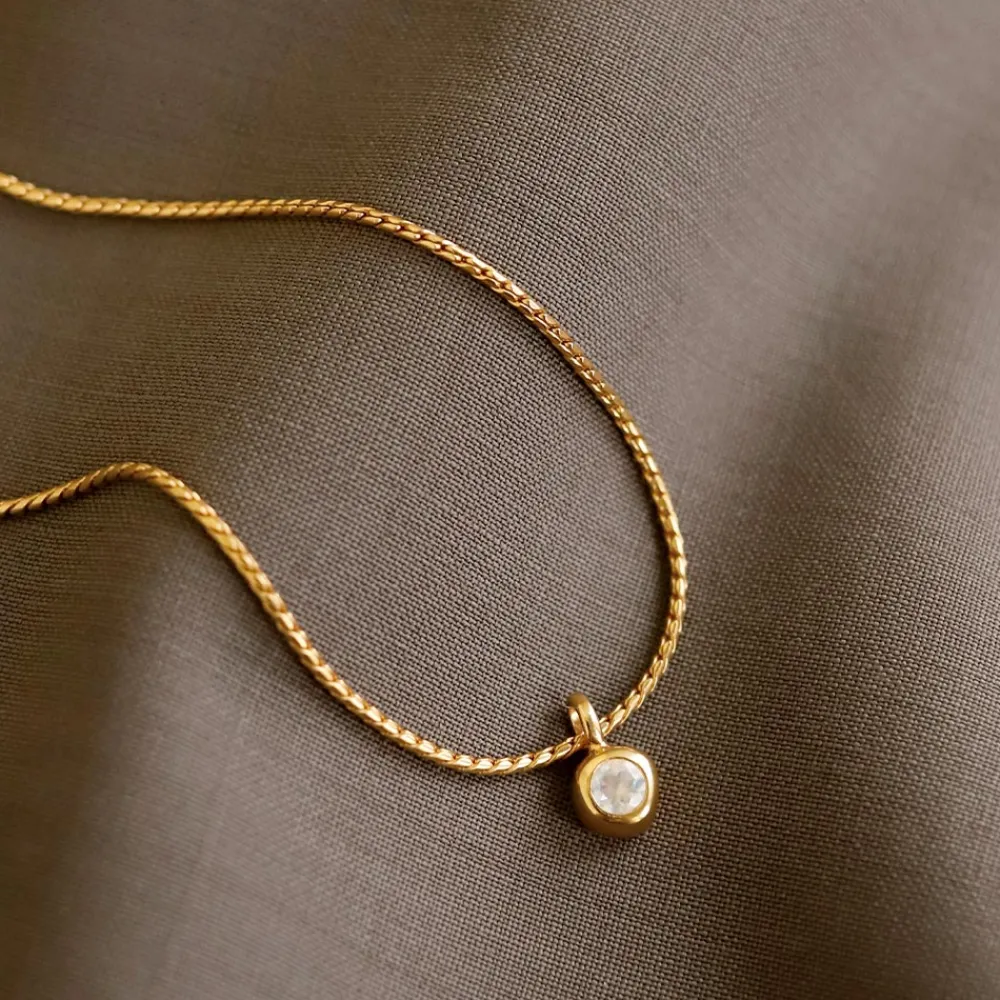 Women TEN - Pendentif Dipper Charm - Doré Pierre de lune