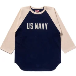 THE REAL MCCOYS - T-shirt Militaire Baseball - Bleu