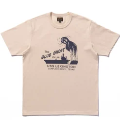 THE REAL MCCOYS - T-shirt Militaire / The Blue Ghost - Ecru