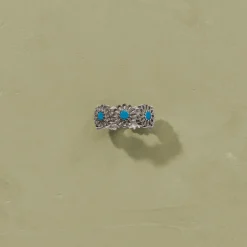 Women TITYARAVY - Bague Saï-7 - Turquoise Argent