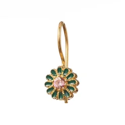 Women TITYARAVY - Boucles d'oreilles émail Saï - Vert