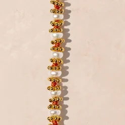 Women TITYARAVY - Collier Bigkamala Perles - Orange