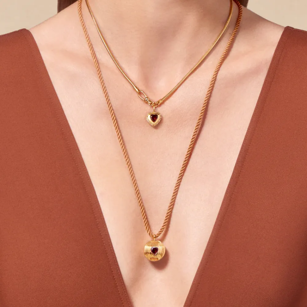 Women TITYARAVY - Collier Gini Chaîne - Doré