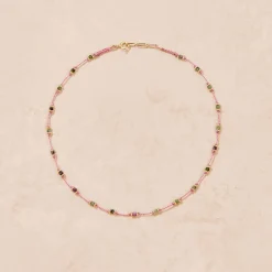 Women TITYARAVY - Collier Lotus - Rose Zoïsite