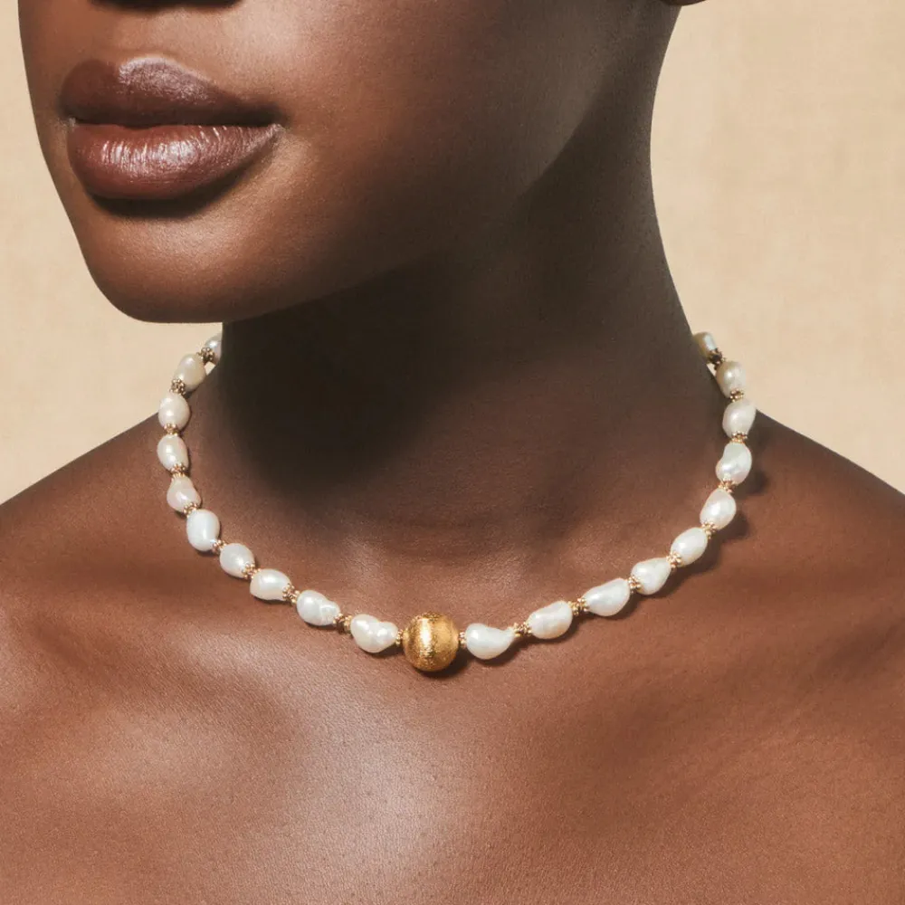 Women TITYARAVY - Collier Samhita Perle - Blanc