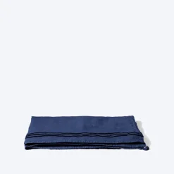 200 LINTEX Torchon en lin lavé - Bleu Shibori