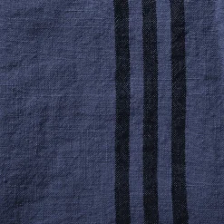 200 LINTEX Torchon en lin lavé - Bleu Shibori