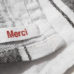1700 COTEX Torchon en lin lavé - Merci Noir