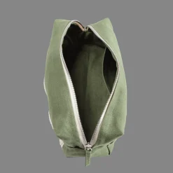 200 LINTEX Trousse de toilette en lin lavé - Vert d'Anduze
