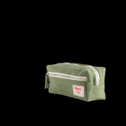 200 LINTEX Trousse de toilette en lin lavé - Vert d'Anduze