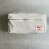 200 LINTEX Trousse de toilette en lin lavé - Pierre