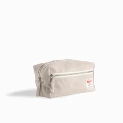 200 LINTEX Trousse de toilette en lin lavé - Pierre