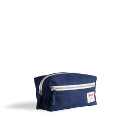 200 LINTEX Trousse de toilette en lin lavé - Bleu Shibori