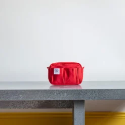 1942 DELFONICS Trousse en toile - Rouge