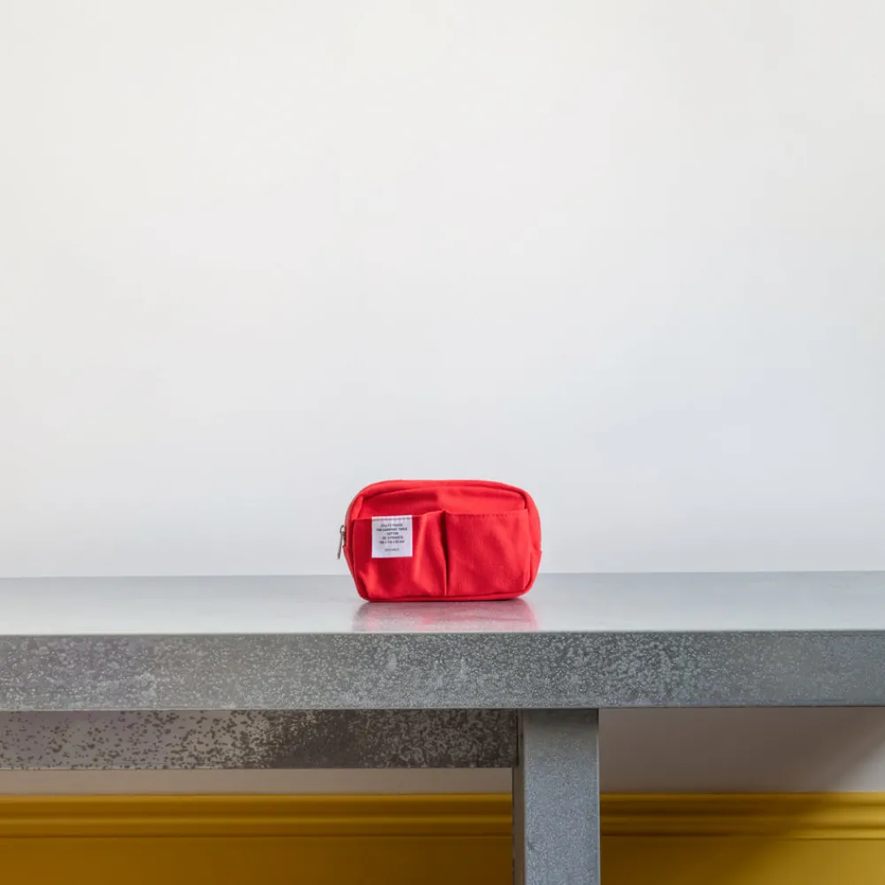 1942 DELFONICS Trousse en toile - Rouge
