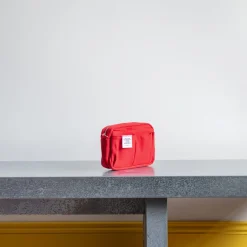 1942 DELFONICS Trousse en toile - Rouge