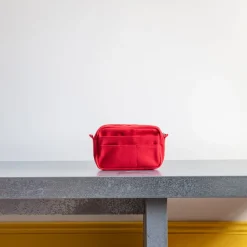 1942 DELFONICS Trousse en toile - Rouge