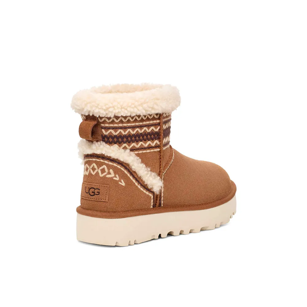 Women UGG - Bottes Classic Mini Atherson - Chestnut